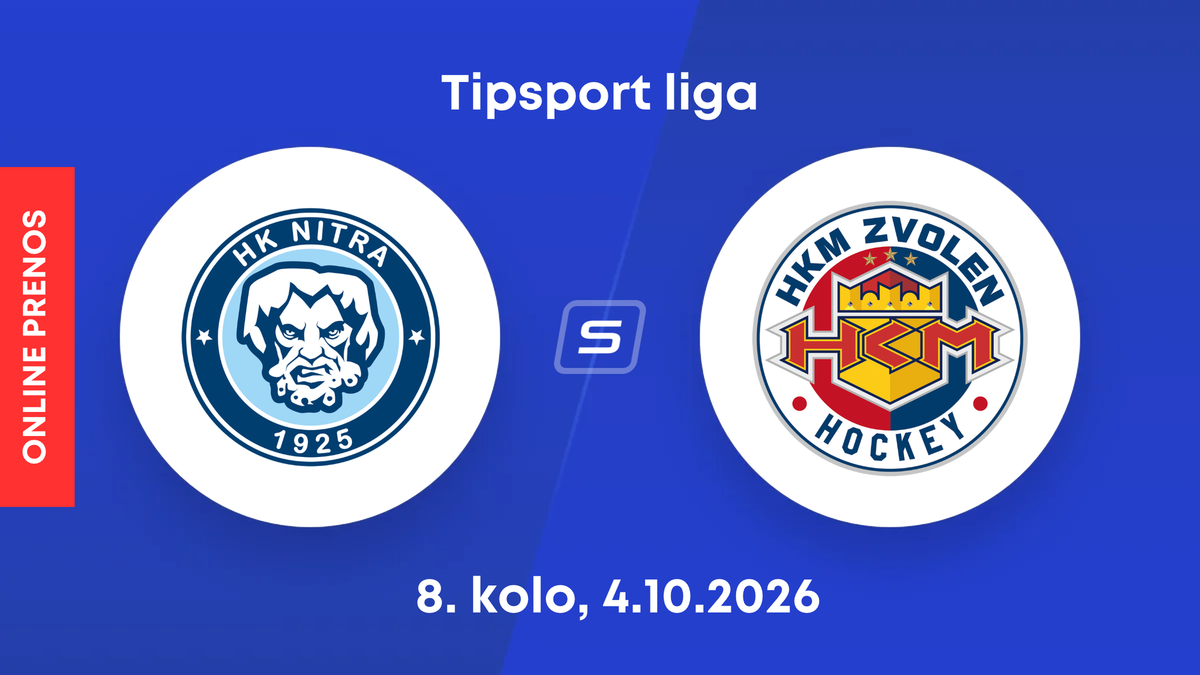 HK Nitra - HKM Zvolen: ONLINE prenos zo zápasu 8. kola Tipsport ligy.