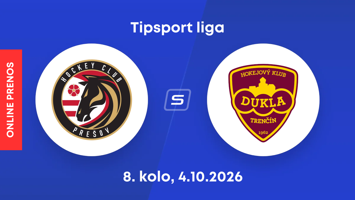 HC Prešov - HK Dukla Trenčín: ONLINE prenos zo zápasu 8. kola Tipsport ligy.