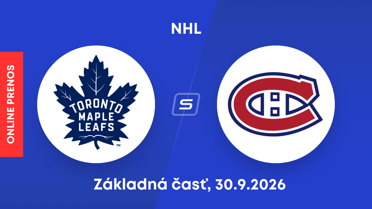Toronto Maple Leafs - Montreal Canadiens: ONLINE prenos zo zápasu NHL.
