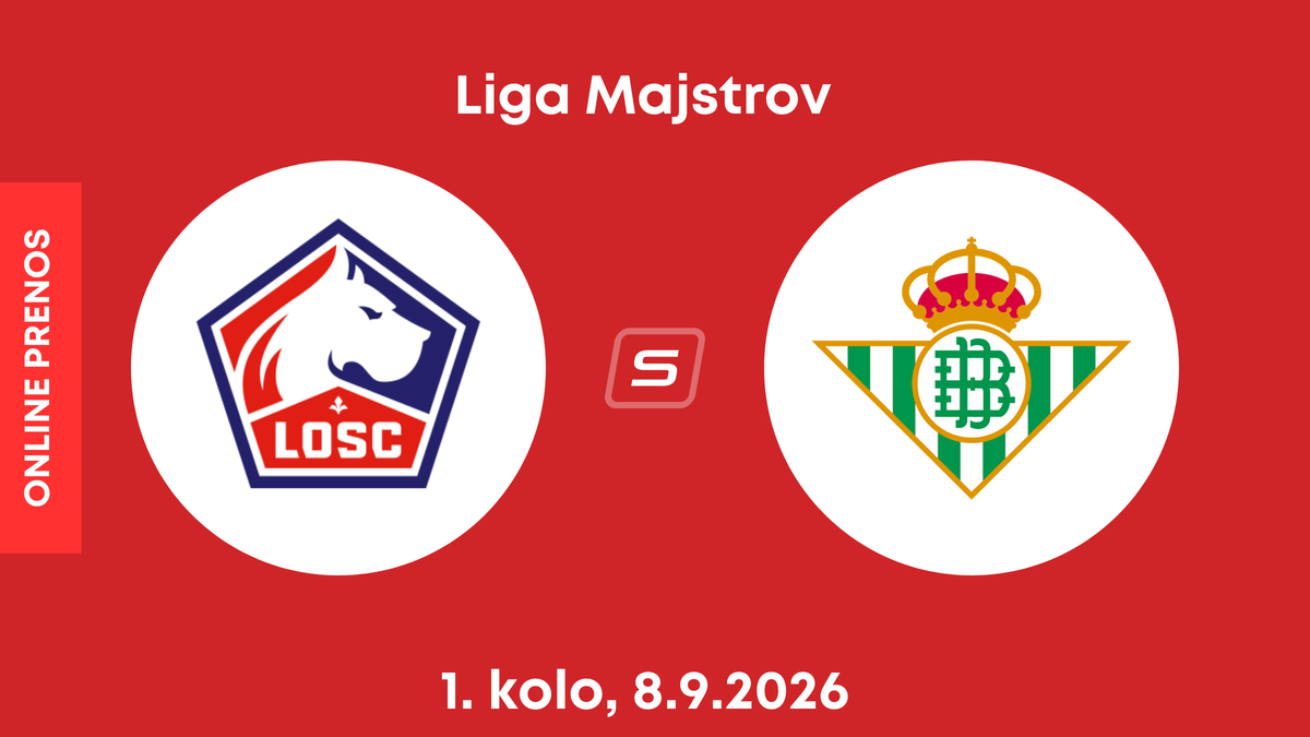 Lille OSC - Real Betis: ONLINE prenos zo zápasu 1. kola ligovej fázy Ligy majstrov.