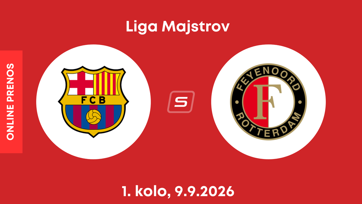 FC Barcelona - Feyenoord Rotterdam: ONLINE prenos zo zápasu 1. kola ligovej fázy Ligy majstrov.