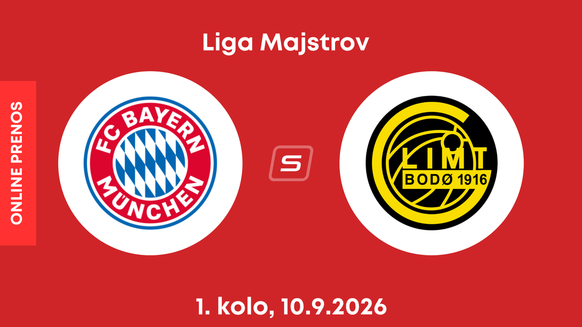 Bayern Mníchov - FK Bodö/Glimt: ONLINE prenos zo zápasu 1. kola ligovej fázy Ligy majstrov.