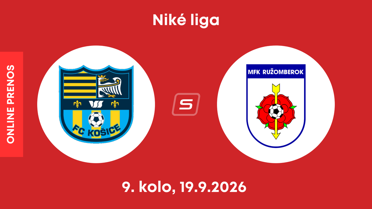 FC Košice - MFK Ružomberok: ONLINE prenos zo zápasu 9. kola Niké ligy.