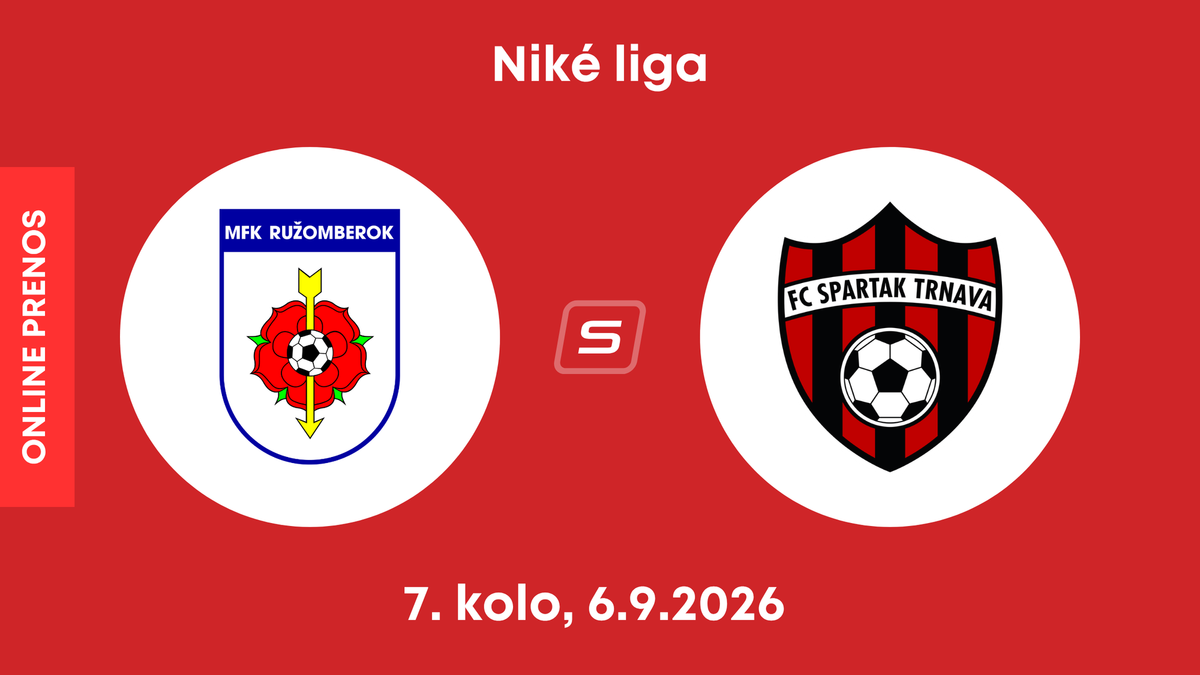 MFK Ružomberok - FC Spartak Trnava: ONLINE prenos zo zápasu 7. kola Niké ligy.