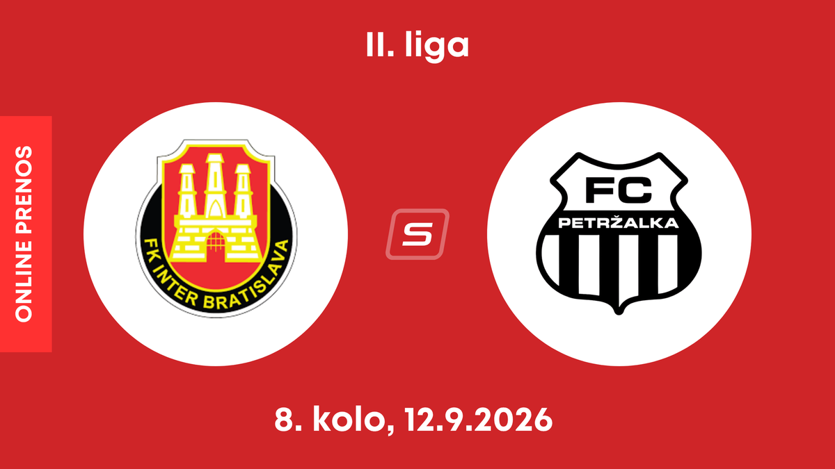 FK Inter Bratislava - FC Petržalka: ONLINE prenos zo zápasu 8. kola II. ligy.