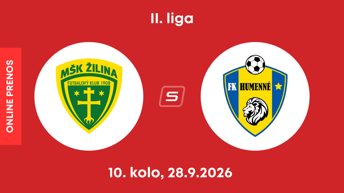 MŠK Žilina B - FK Humenné: ONLINE prenos zo zápasu 10. kola II. ligy.