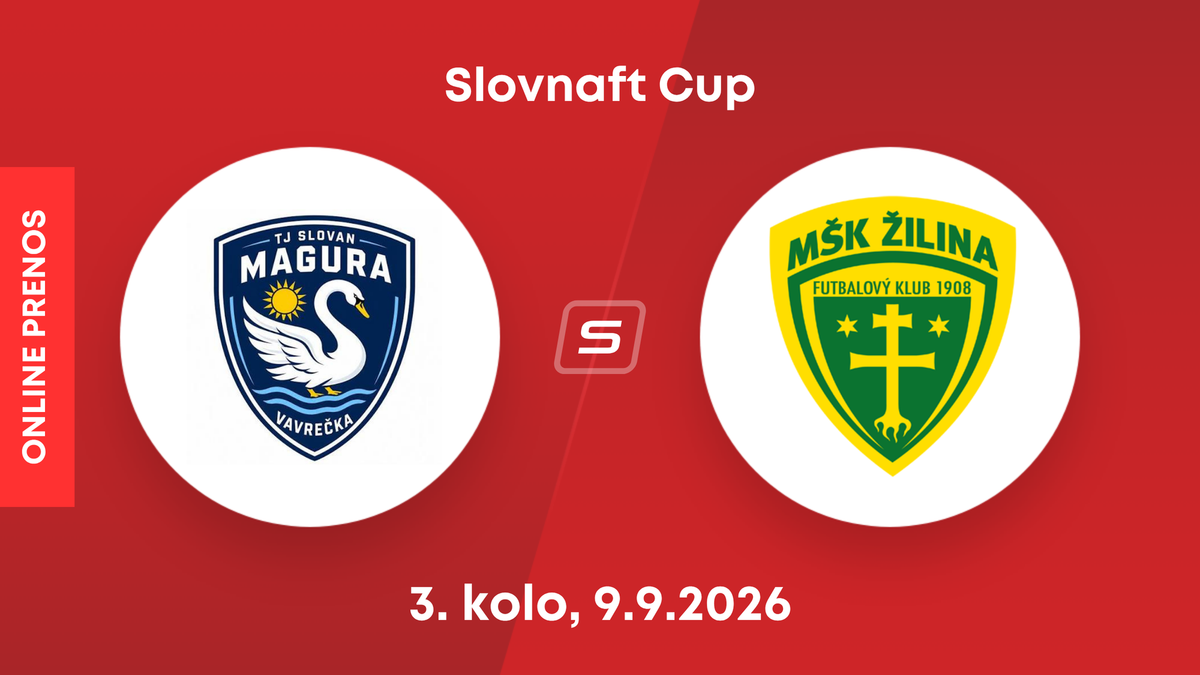 TJ Slovan Magura Vavrečka - MŠK Žilina: ONLINE prenos zo zápasu 3. kola Slovnaft Cupu. 