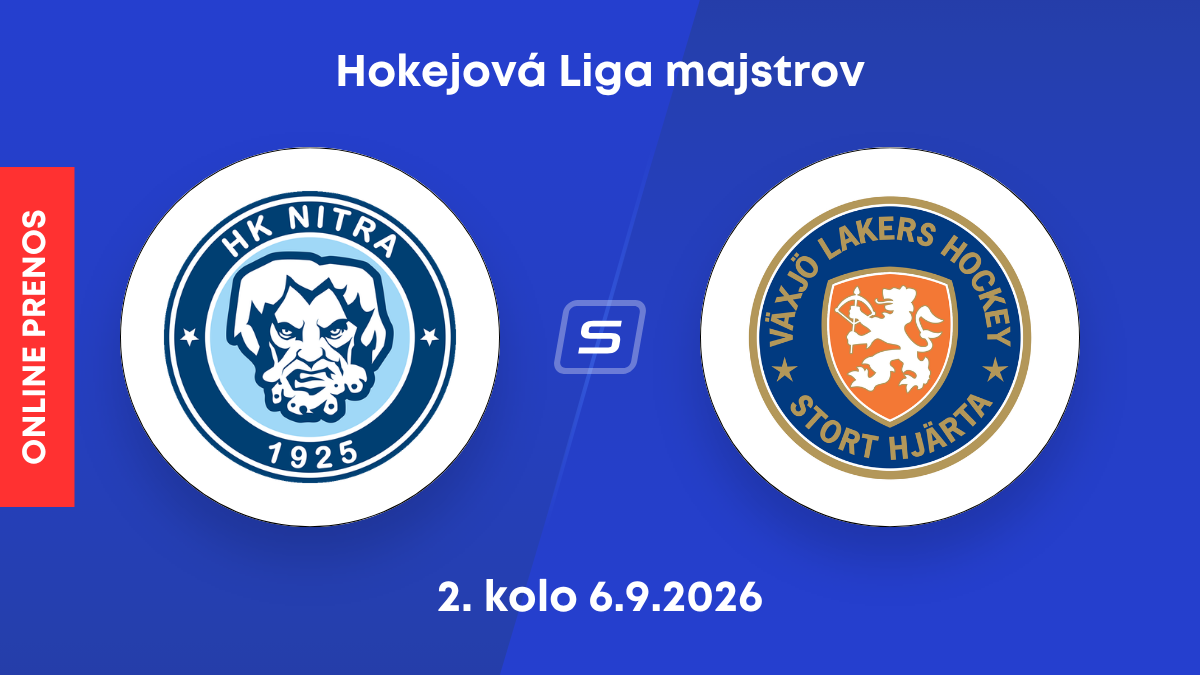 HK Nitra - Växjö Lakers HC: ONLINE prenos z 2. kola hokejovej Ligy majstrov.