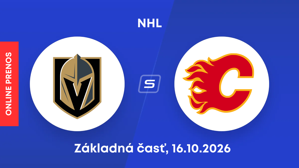 Vegas Golden Knights - Calgary Flames: ONLINE prenos zo zápasu NHL.