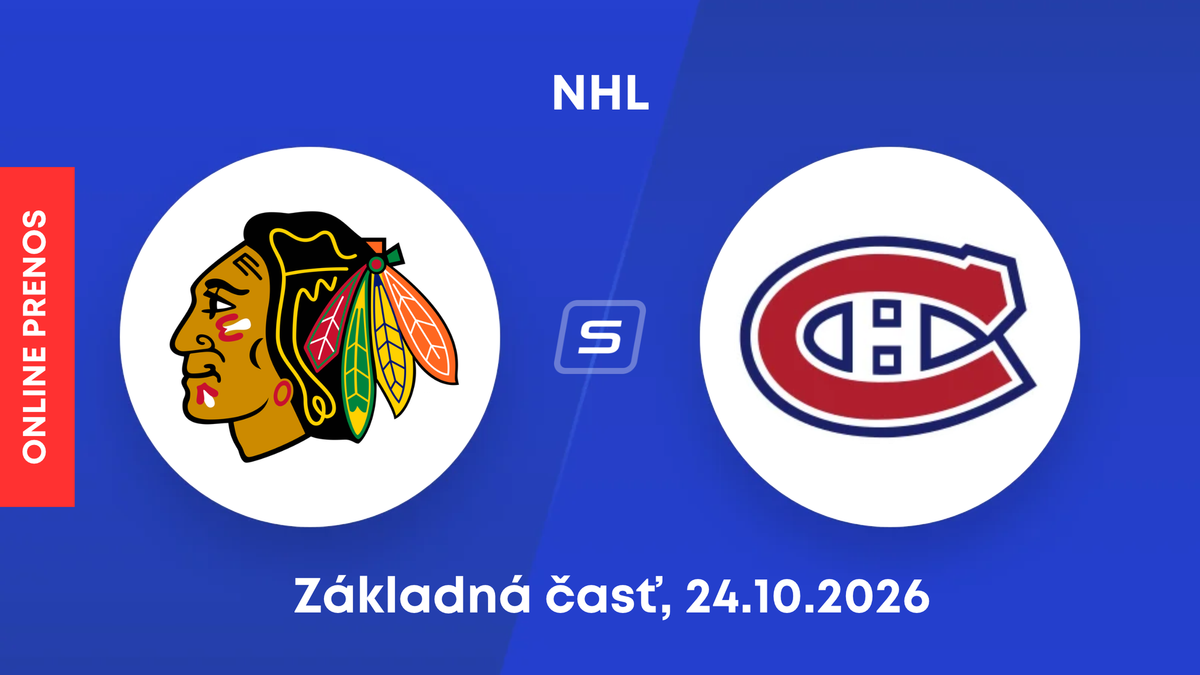 Chicago Blackhawks - Montreal Canadiens: ONLINE prenos zo zápasu NHL.