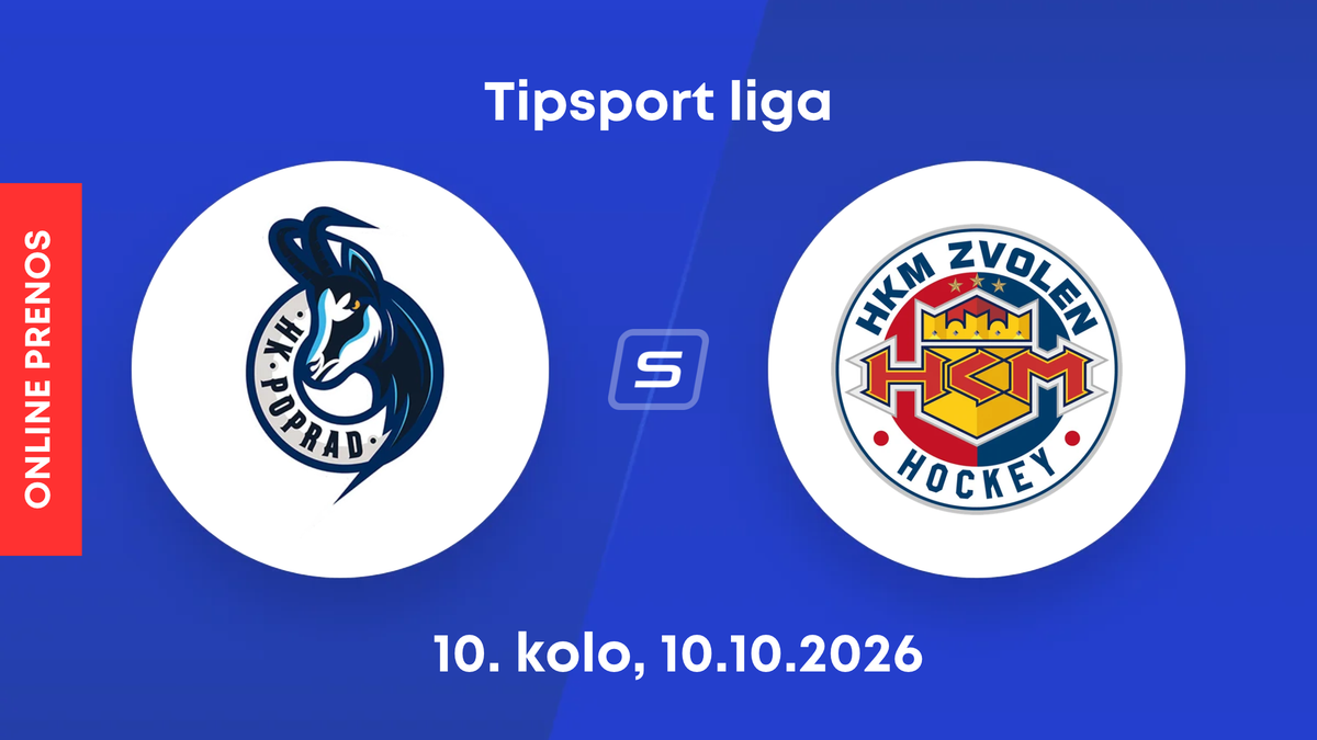 HK Poprad - HKM Zvolen: ONLINE prenos zo zápasu 10. kola Tipsport ligy.