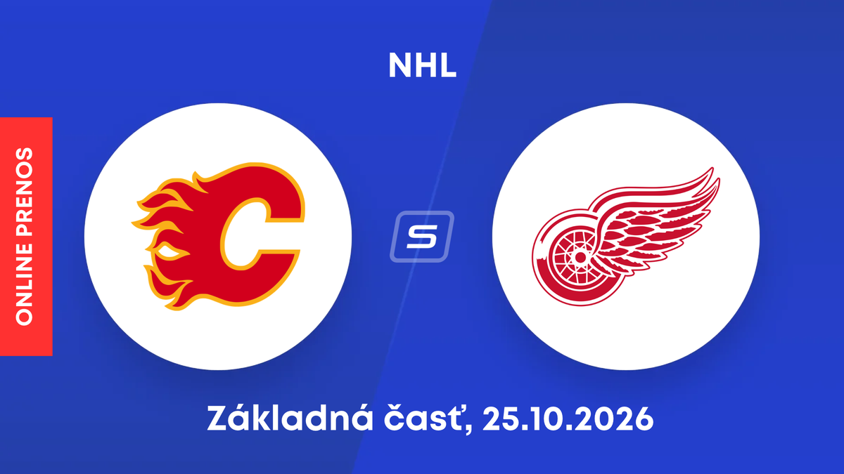 Calgary Flames - Detroit Red Wings: ONLINE prenos zo zápasu NHL.