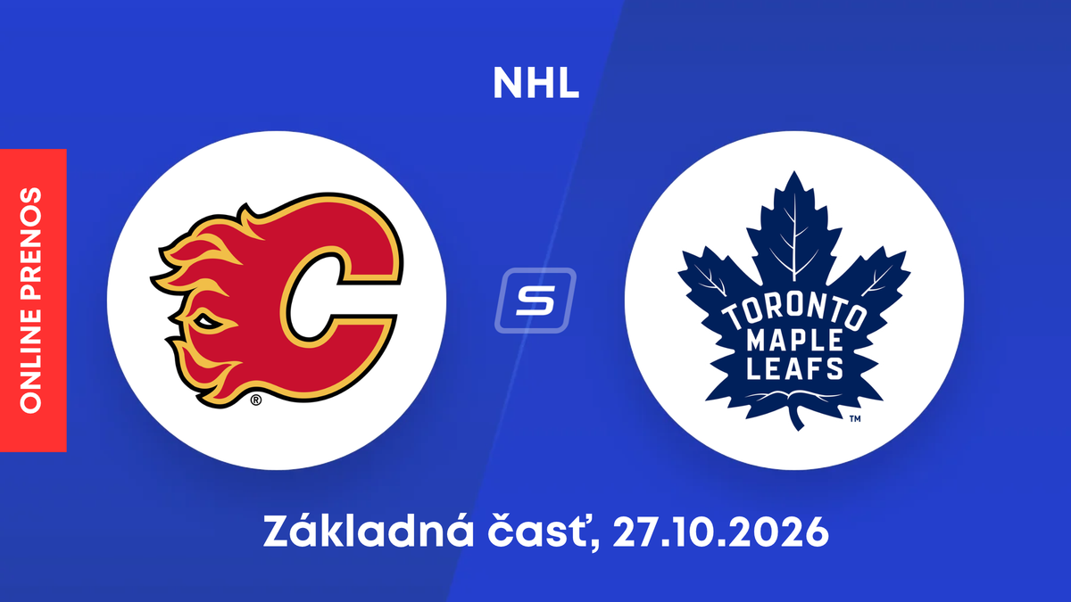 Calgary Flames - Toronto Maple Leafs: ONLINE prenos zo zápasu NHL.