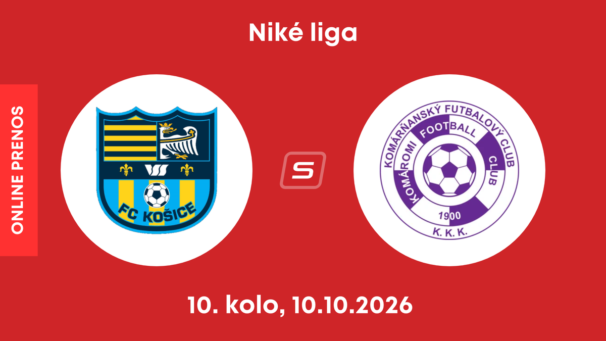 FC Košice - KFC Komárno: ONLINE prenos zo zápasu 10. kola Niké ligy.