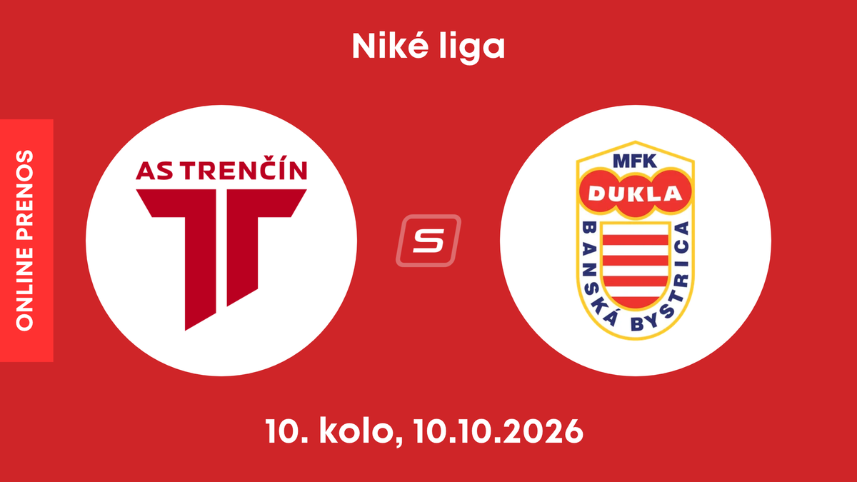 AS Trenčín - MFK Dukla Banská Bystrica: ONLINE prenos zo zápasu 10. kola Niké ligy.
