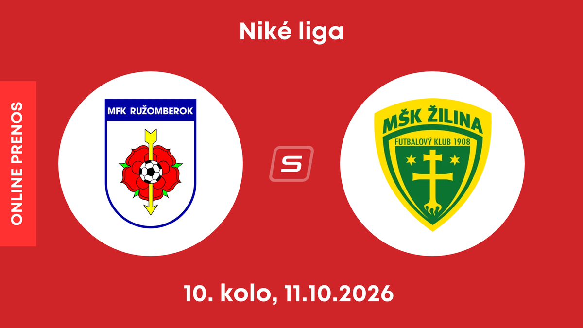 MFK Ružomberok - MŠK Žilina: ONLINE prenos zo zápasu 10. kola Niké ligy.