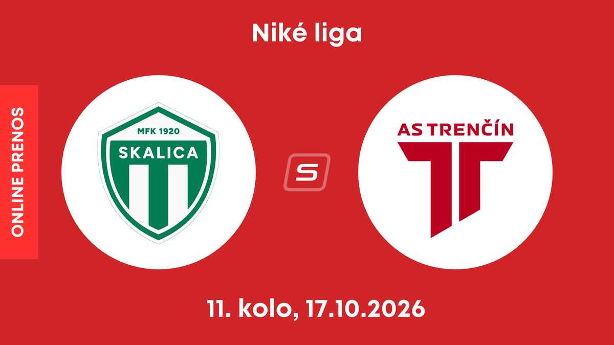 MFK Skalica - AS Trenčín: ONLINE prenos zo zápasu 11. kola Niké ligy.