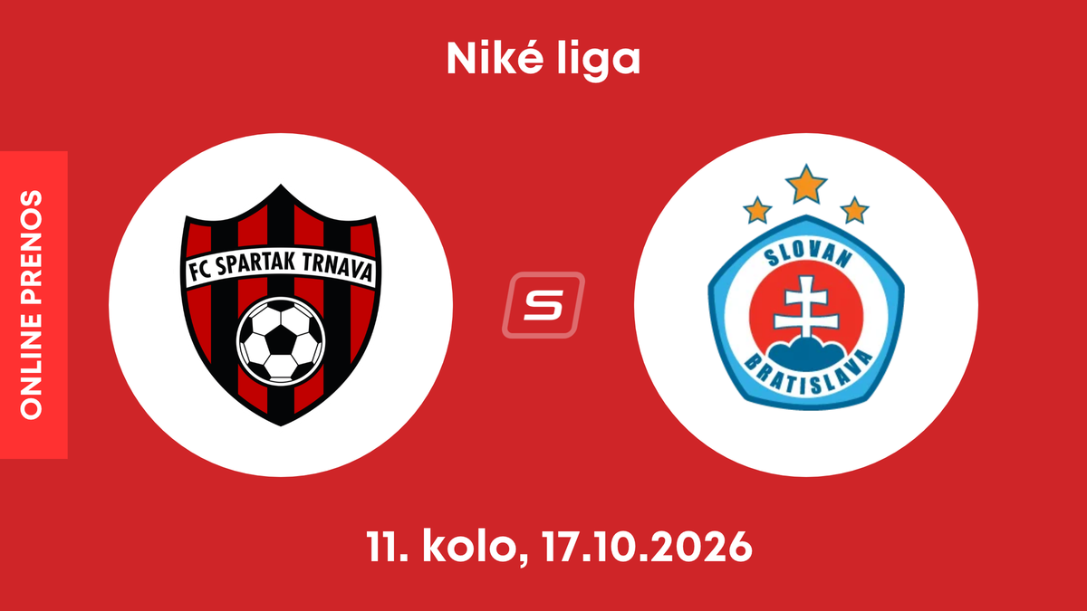 FC Spartak Trnava - ŠK Slovan Bratislava: ONLINE prenos zo zápasu 11. kola Niké ligy.