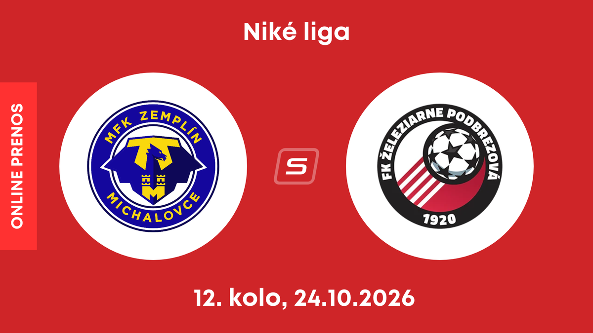MFK Zemplín Michalovce - FK Železiarne Podbrezová: ONLINE prenos zo zápasu 12. kola Niké ligy.