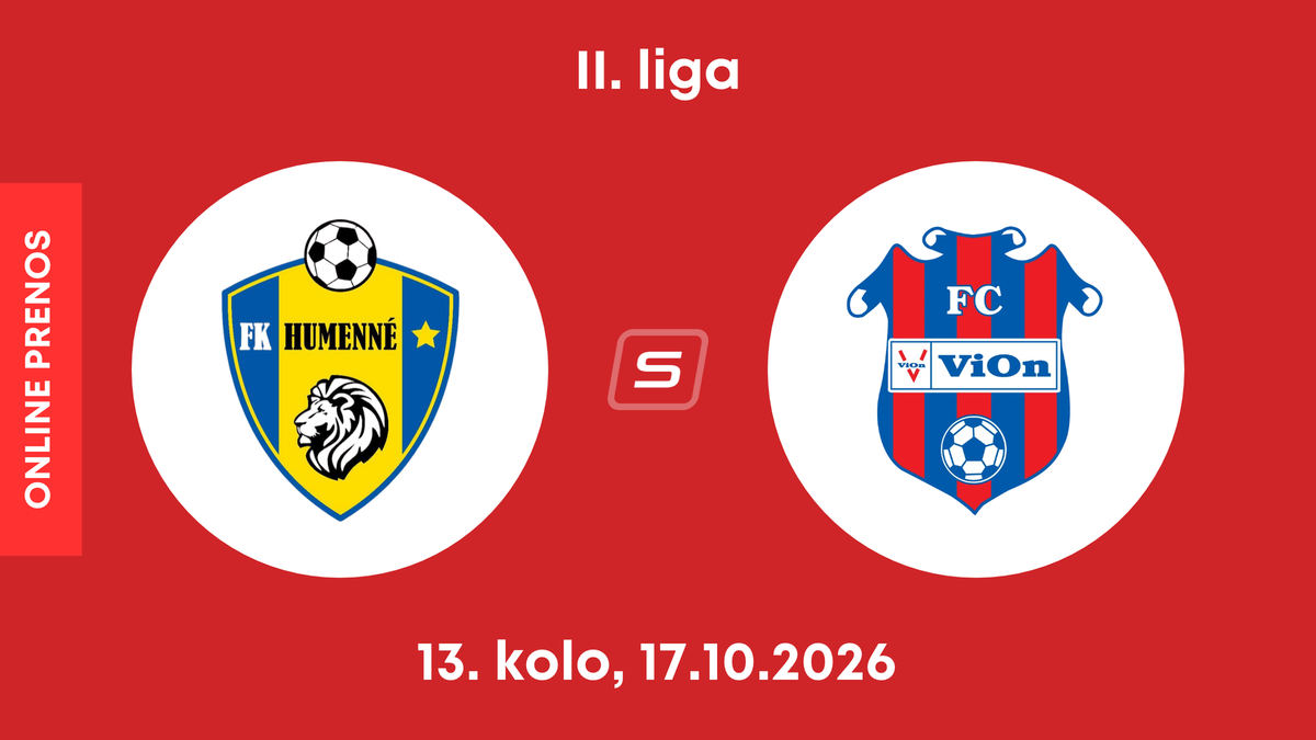 FK Humenné - FC ViOn Zlaté Moravce: ONLINE prenos zo zápasu 13. kola II. ligy.