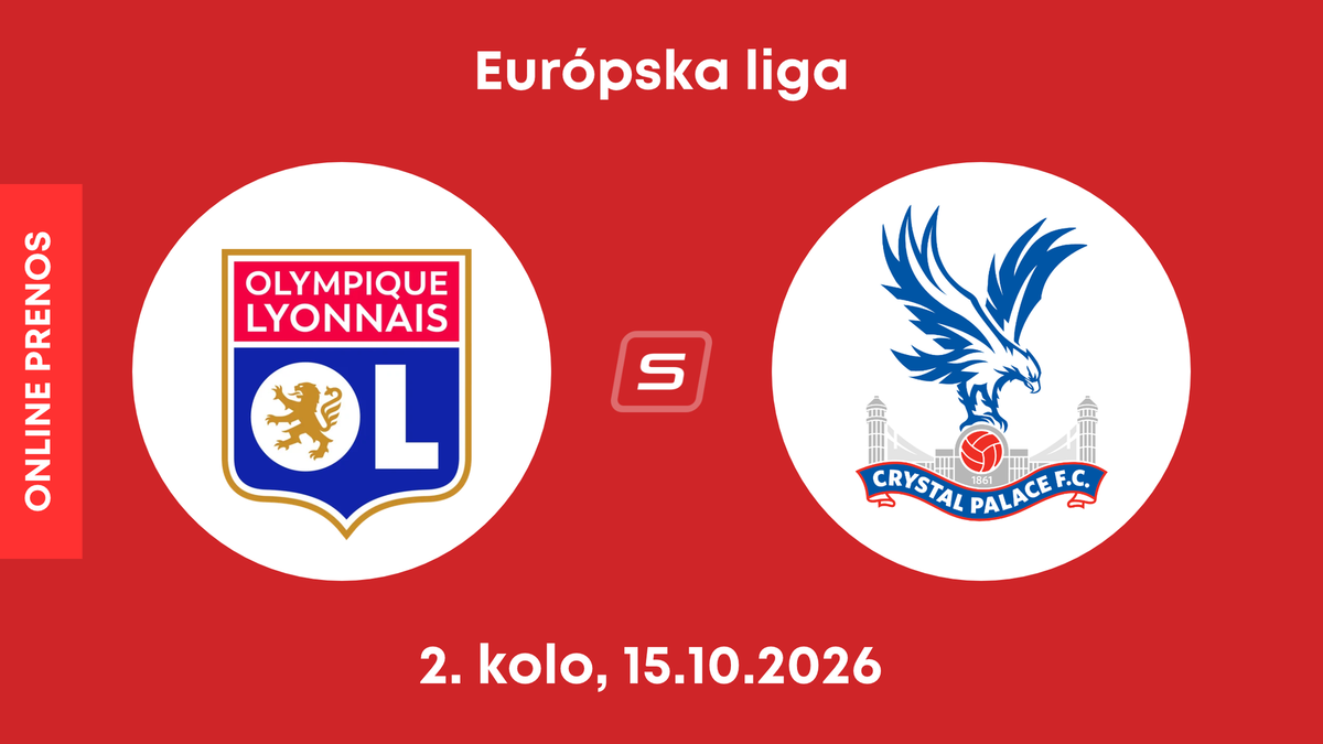 Olympique Lyon - Crystal Palace: ONLINE prenos zo zápasu 2. kola ligovej fázy Európskej ligy.