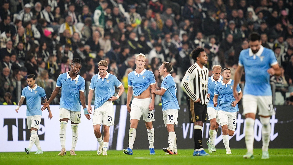 Fotka zo zápasu Juventus - Lazio Rím.