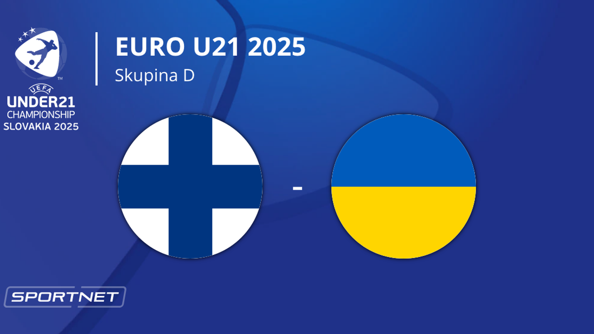 Fínsko - Ukrajina: ONLINE prenos zo zápasu na EURO U21 2025 (ME vo futbale do 21 rokov) na Slovensku.
