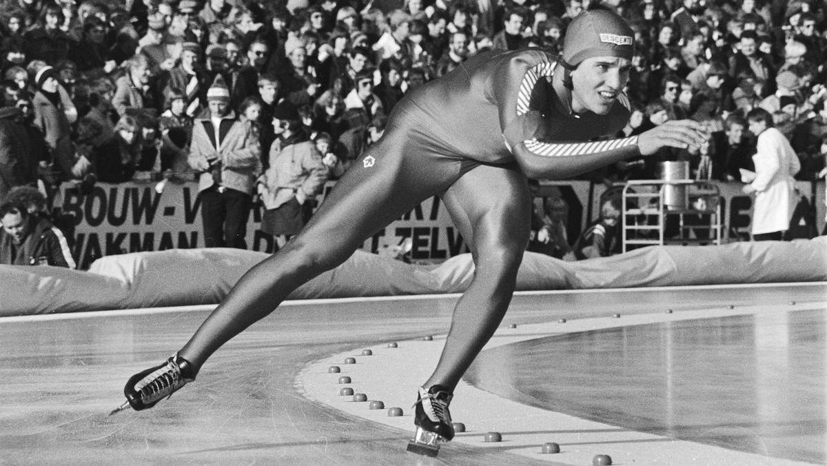 Eric Heiden na MS v rýchlokorčuľovaní v roku 1980.