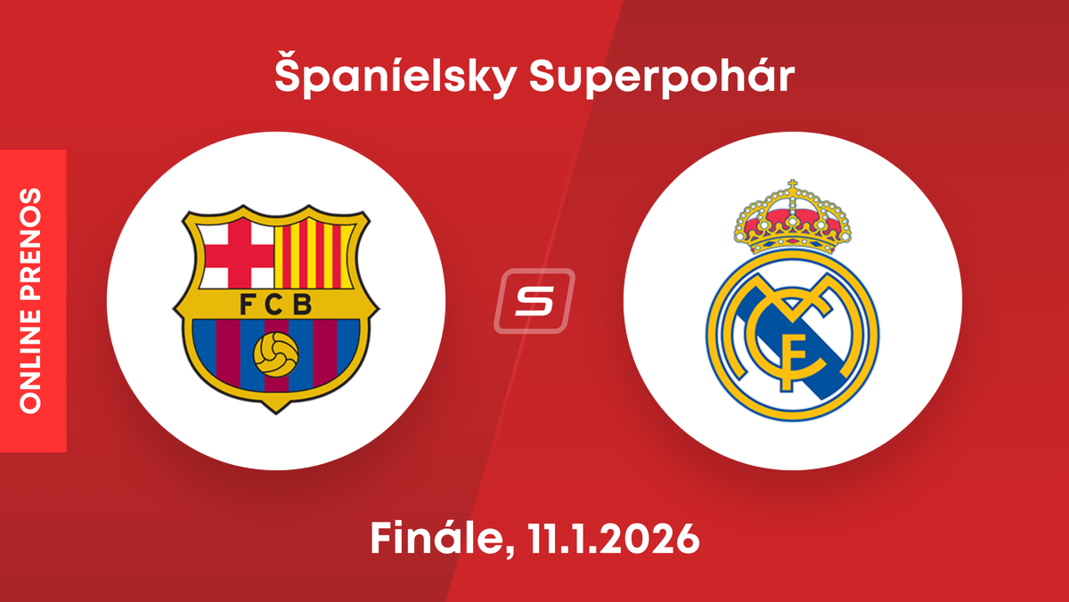 FC Barcelona - Real Madrid: ONLINE prenos z finále Španielskeho superpohára.