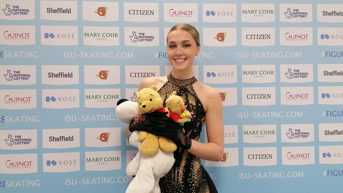 Vanesa Šelmeková po krátkom programe v Sheffielde.