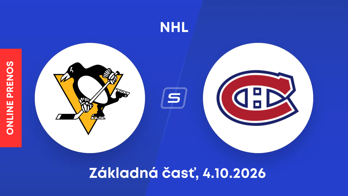Pittsburgh Penguins - Montreal Canadiens: ONLINE prenos zo zápasu NHL.