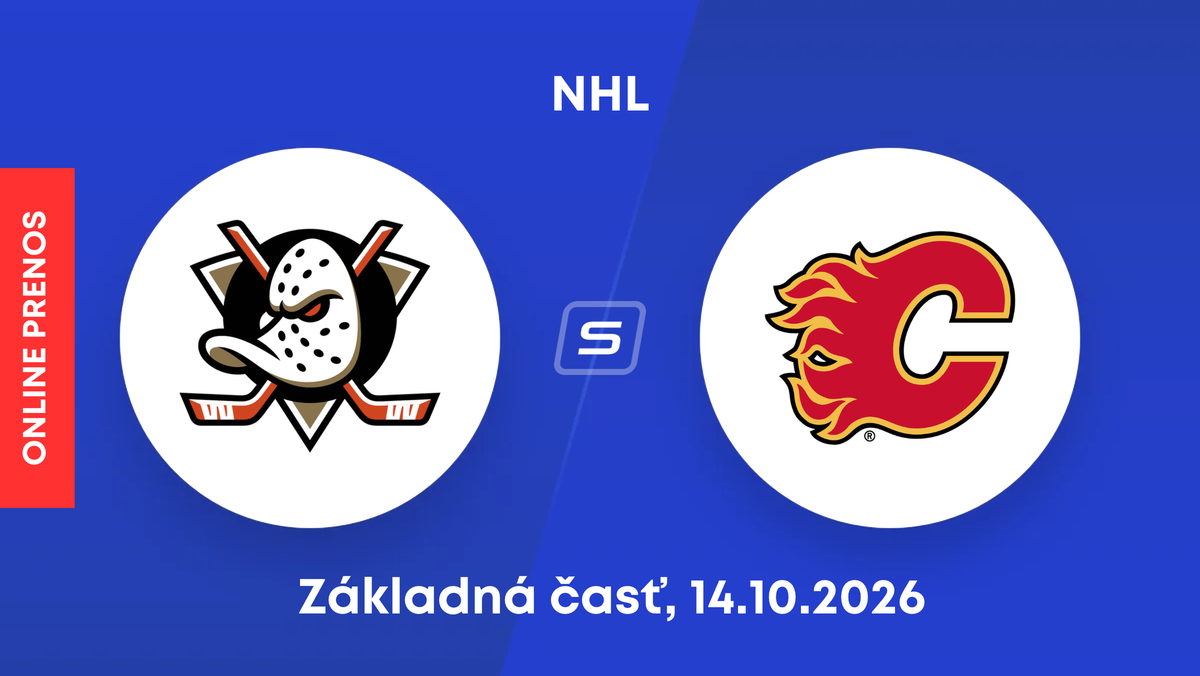 Anaheim Ducks - Calgary Flames: ONLINE prenos zo zápasu NHL.