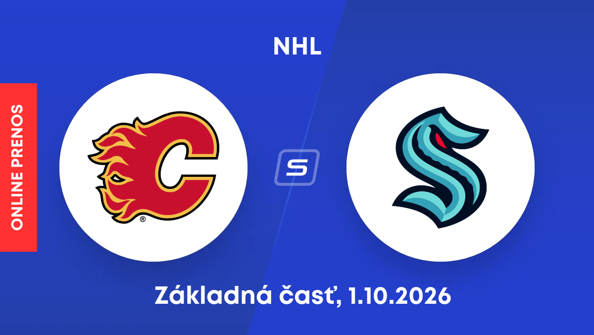 Calgary Flames - Seattle Kraken: ONLINE prenos zo zápasu NHL.