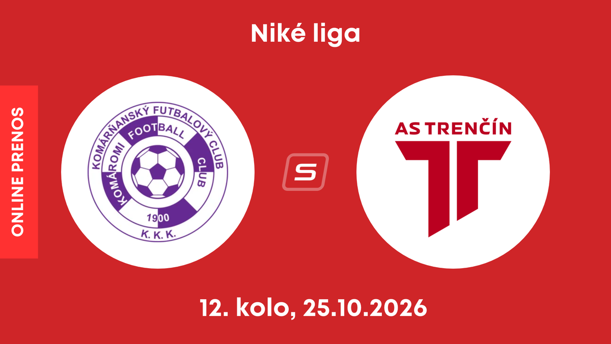 KFC Komárno - AS Trenčín: ONLINE prenos zo zápasu 12. kola Niké ligy.