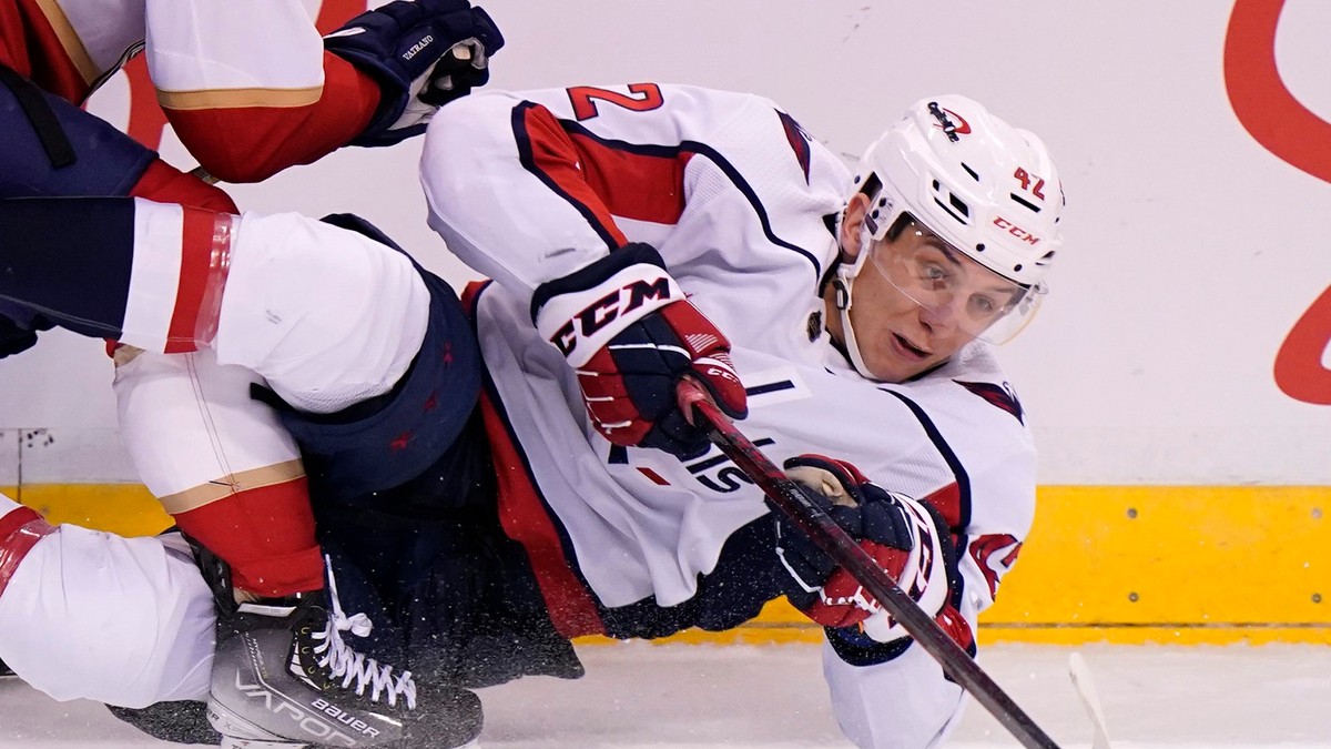 Martin Fehérváry v drese Washington Capitals.