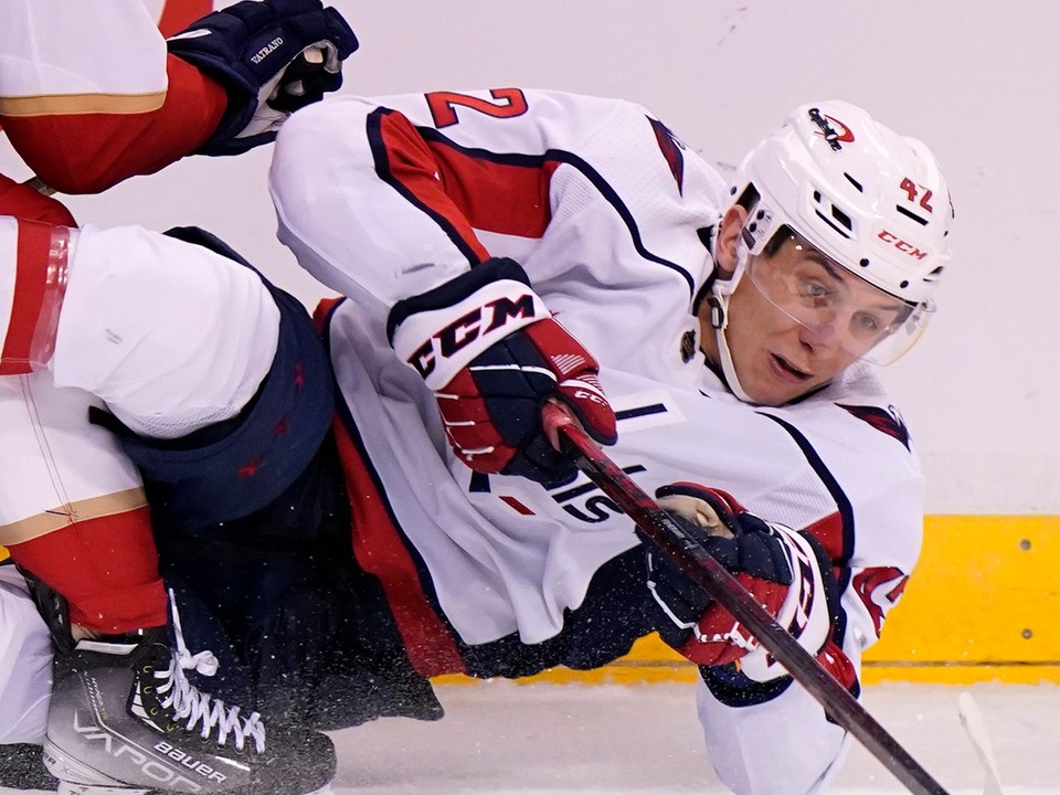 Martin Fehérváry v drese Washington Capitals.