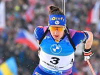 ONLINE: Preteky s hromadným štartom žien, Svetový pohár v biatlone 2024/2025.