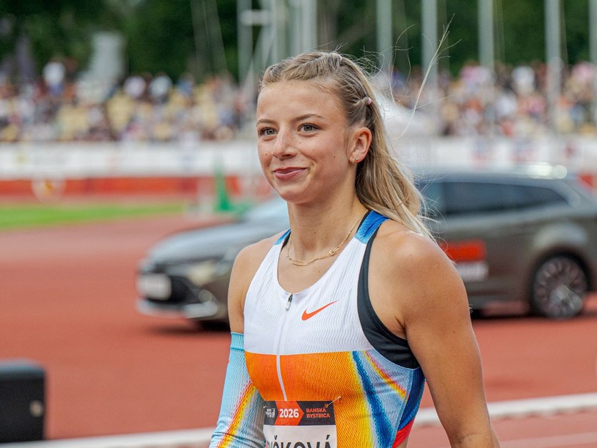 Slovenská bežkyňa Laura Frličková.