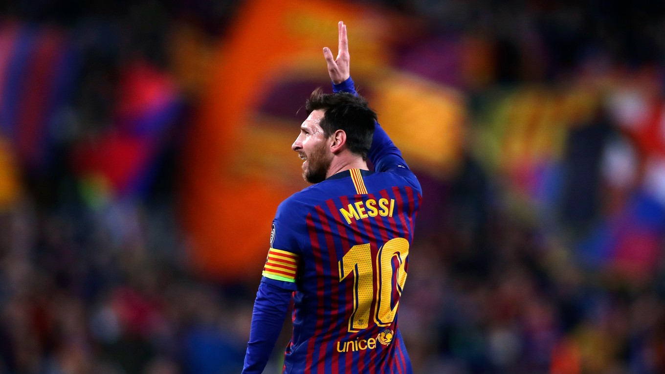 Lionel Messi v drese Barcelony.