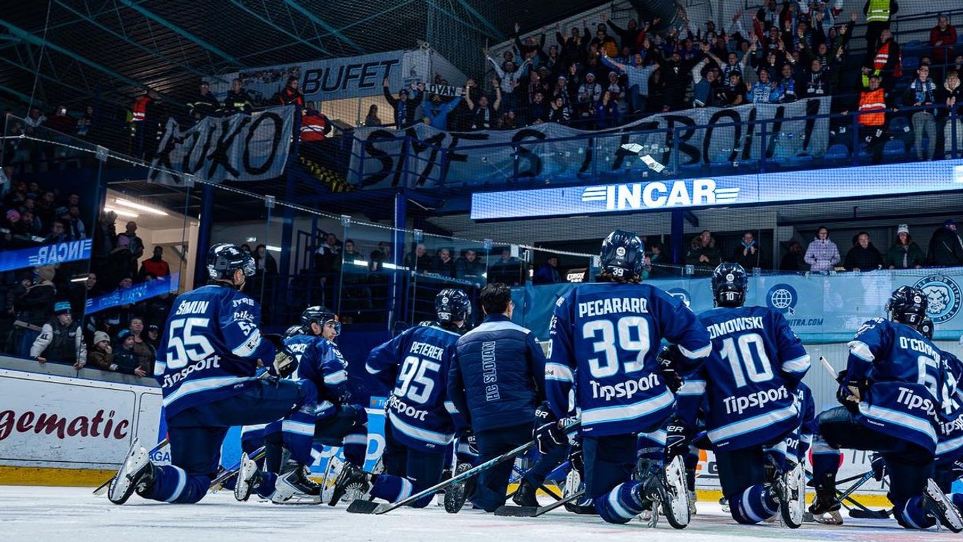 Ďakovačka Slovana po zápase v Nitre