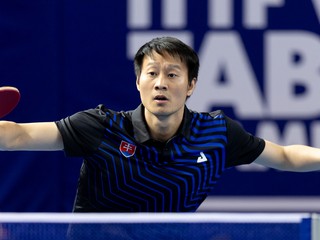 Slovenský stolný tenista Wang Jang.