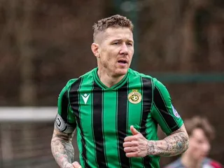 Slovenský futbalista Juraj Kucka v drese FC Baník Prievidza.