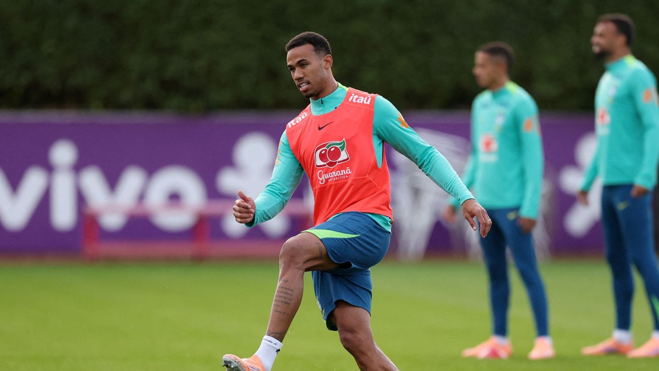 Gabriel počas tréningu Arsenalu.