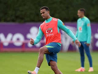 Gabriel počas tréningu Arsenalu.