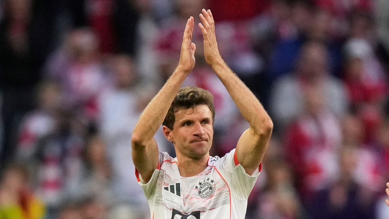 Futbalista Bayernu Mníchov Thomas Müller.