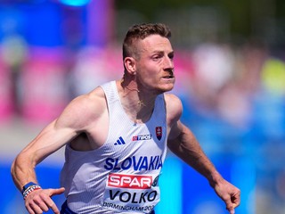 Slovenský atlét Ján Volko počas ME v atletike 2026.