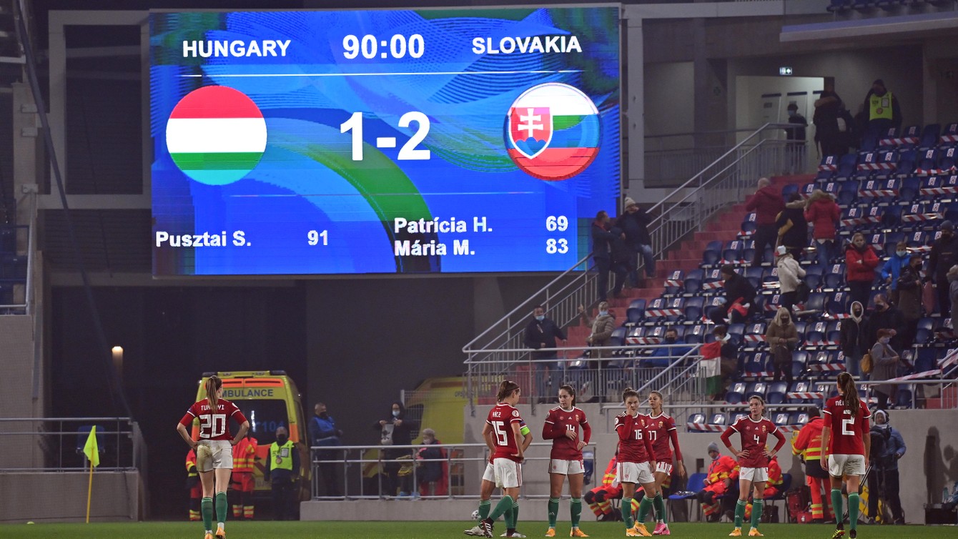 Svetelná tabuľa po zápase potvrdila víťazstvo Sloveniek v Budapešti!