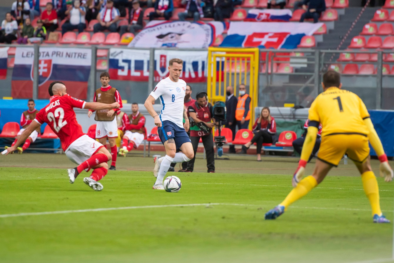 Ondrej Duda zaznamenal v zápase Malta - Slovensko 0:6 hetrik.