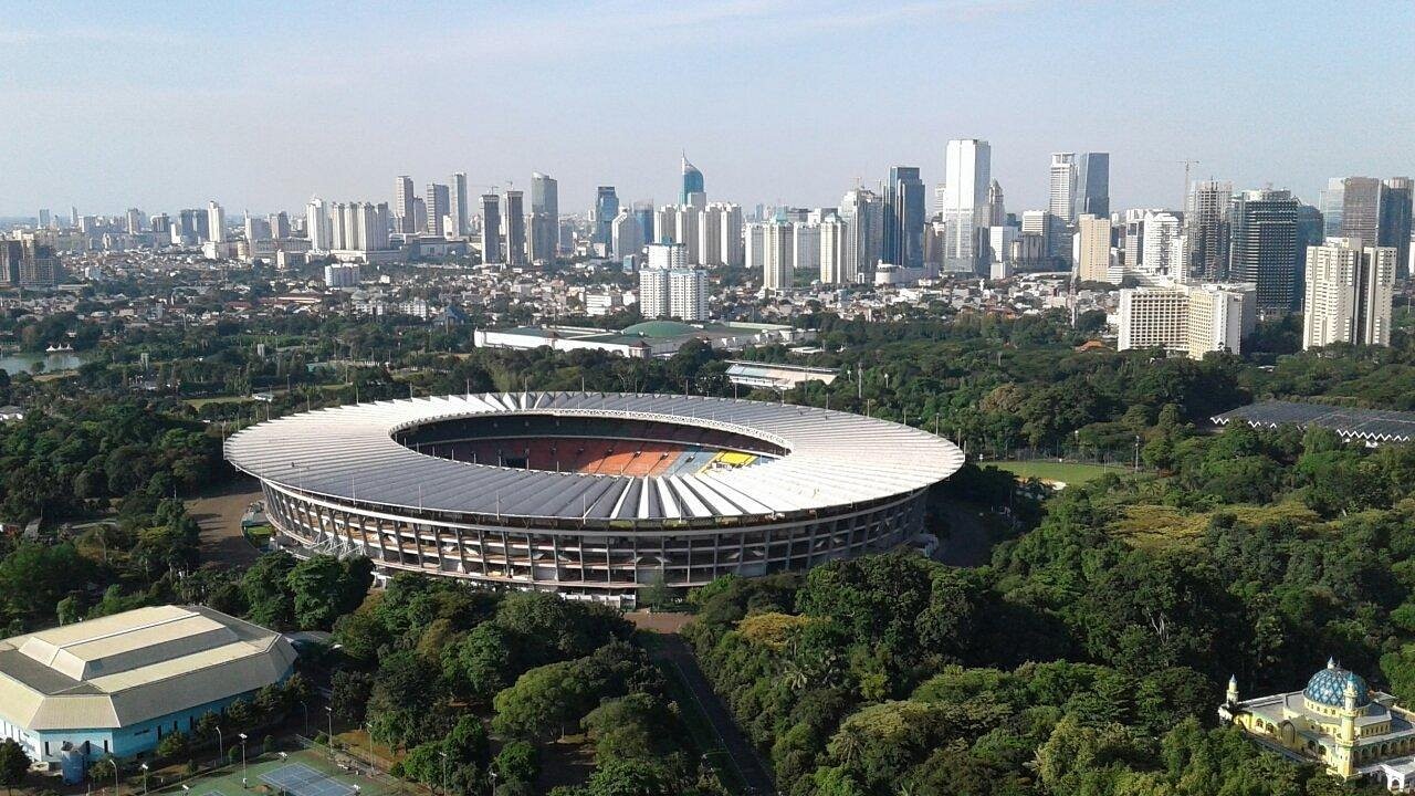 Štadión v Jakarte - Gelora Bung Karno Stadium s kapacitou 77 193 miest.