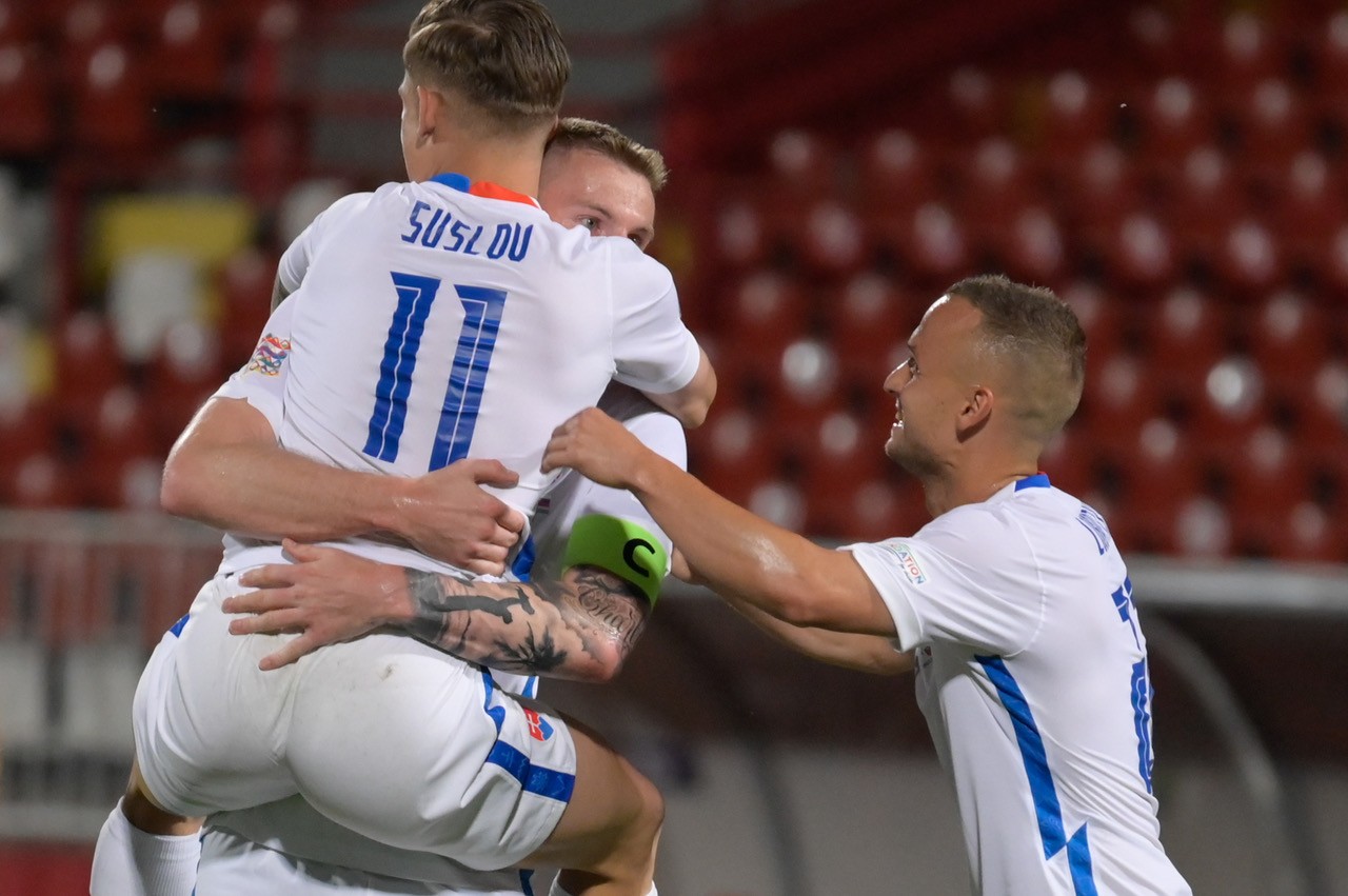 Víťazný gól Tomáša Suslova v súboji Ligy národov s Bieloruskom v Novom Sade.